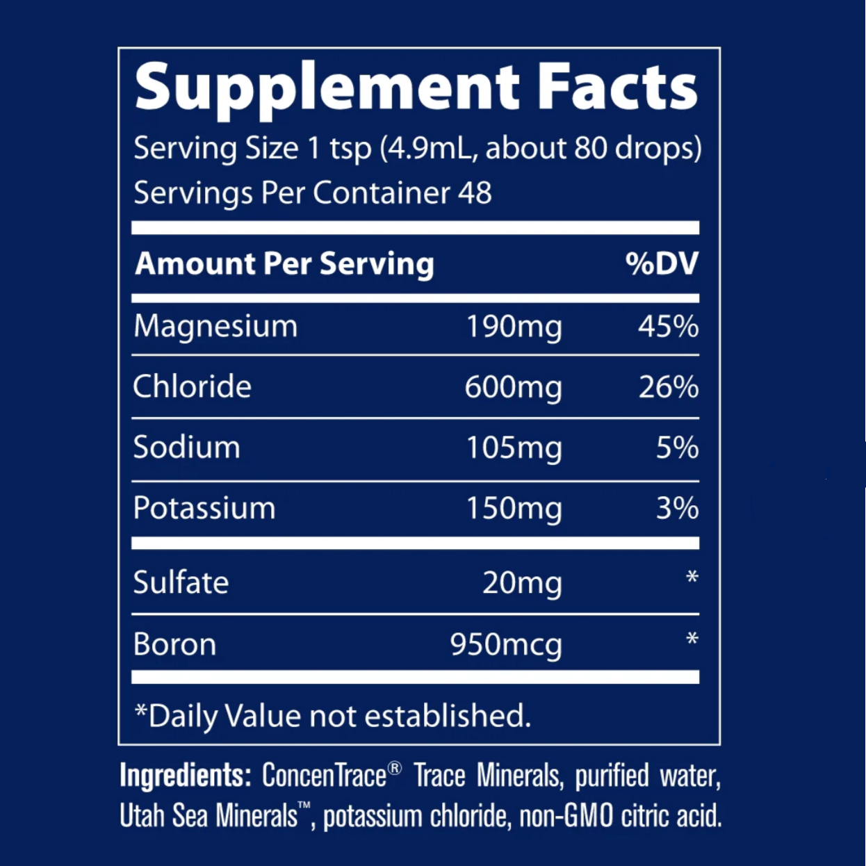 40,000 Volts Electrolyte Concentrate, 8oz, Trace Minerals