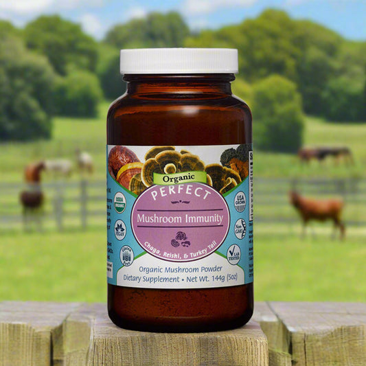 Organic Mushroom Immunity, Chaga, Reishi, & Turkey Tail, 5oz, Perfect Supplements