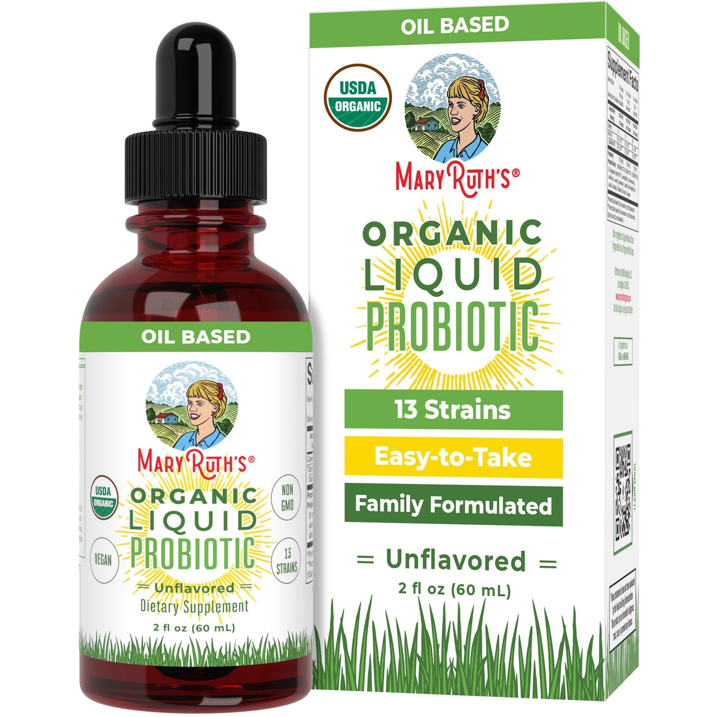Liquid Probiotics, 2-4oz, MaryRuth Organics