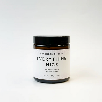 Everything Nice - Pumpkin Spice Body Butter, 4-8oz, Lavender Thorne