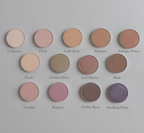 Natural Eye Shadow Singles, Toups & Co Organics