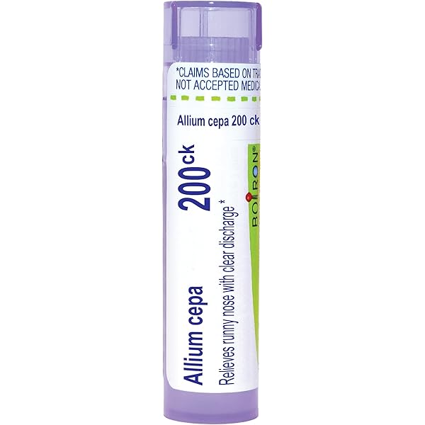 Allium Cepa 30C, 200CK, Homeopathic Medicine For Allergic or Viral Runny Nose, Boiron, 80 Pills (Pill Size #40)