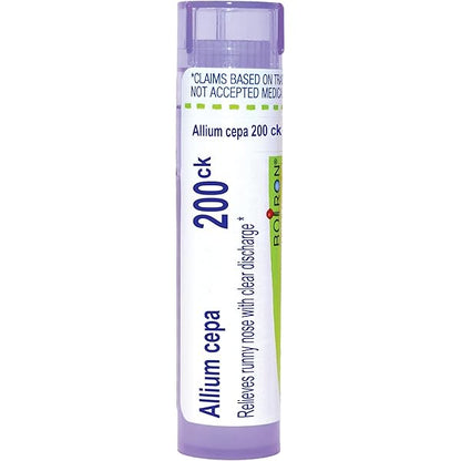 Allium Cepa 30C, 200CK, Homeopathic Medicine For Allergic or Viral Runny Nose, Boiron, 80 Pills (Pill Size #40)