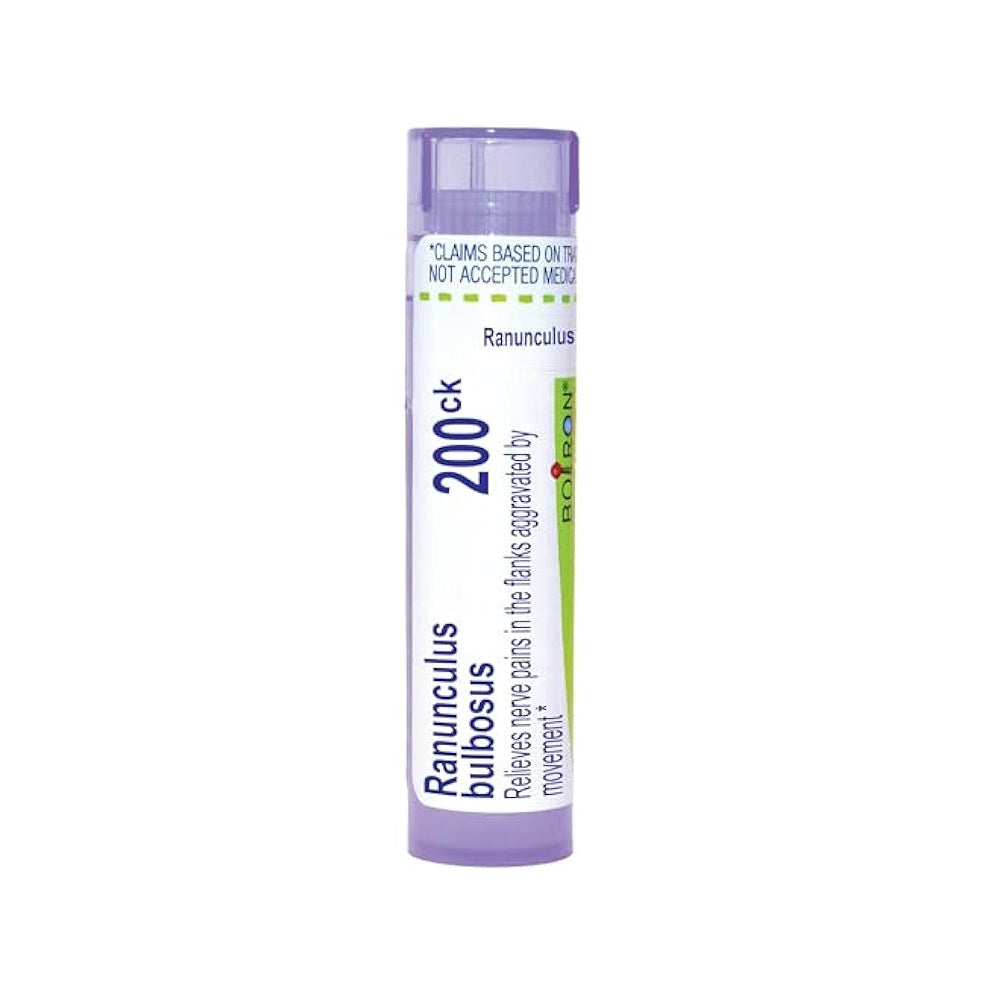 Ranunculus bulbosus 6C, 30C, 200CK, Homeopathic Medicine for Nerve Pain in the Flanks Aggravated by Movement, Boiron, 80 Pills (Pill Size #40)