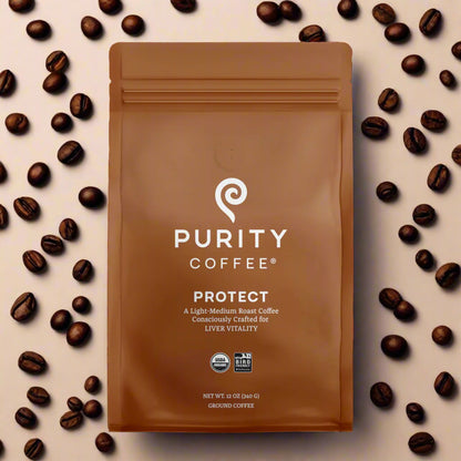 PROTECT: Medium Roasted Organic Ground Coffee, 12oz, Purity