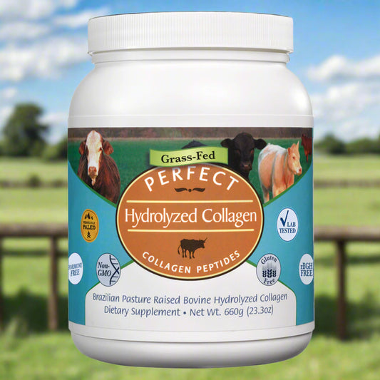 Grass-Fed Hydrolyzed Collagen, Collagen Peptides, 23.3oz, Perfect Supplements