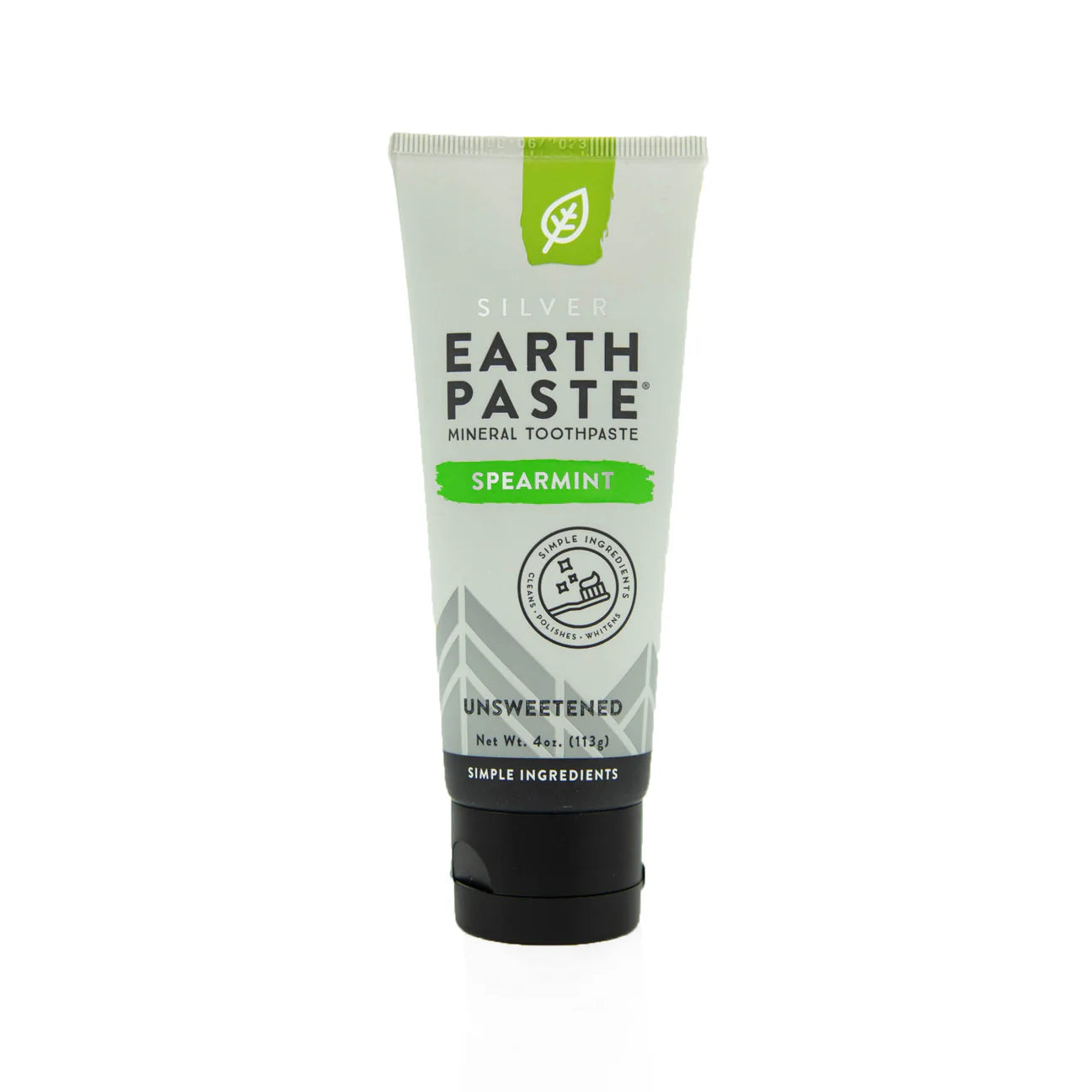 Silver Earth Paste, Mineral Toothpaste, Spearmint, 4oz, Redmond Life