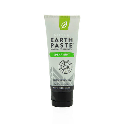Silver Earth Paste, Mineral Toothpaste, Spearmint, 4oz, Redmond Life
