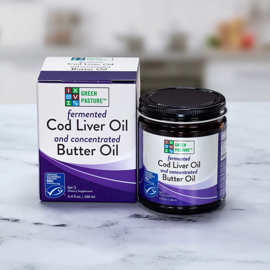 Fermented Cod Liver Oil / Concentrated Butter Oil (Gel), Green Pasture