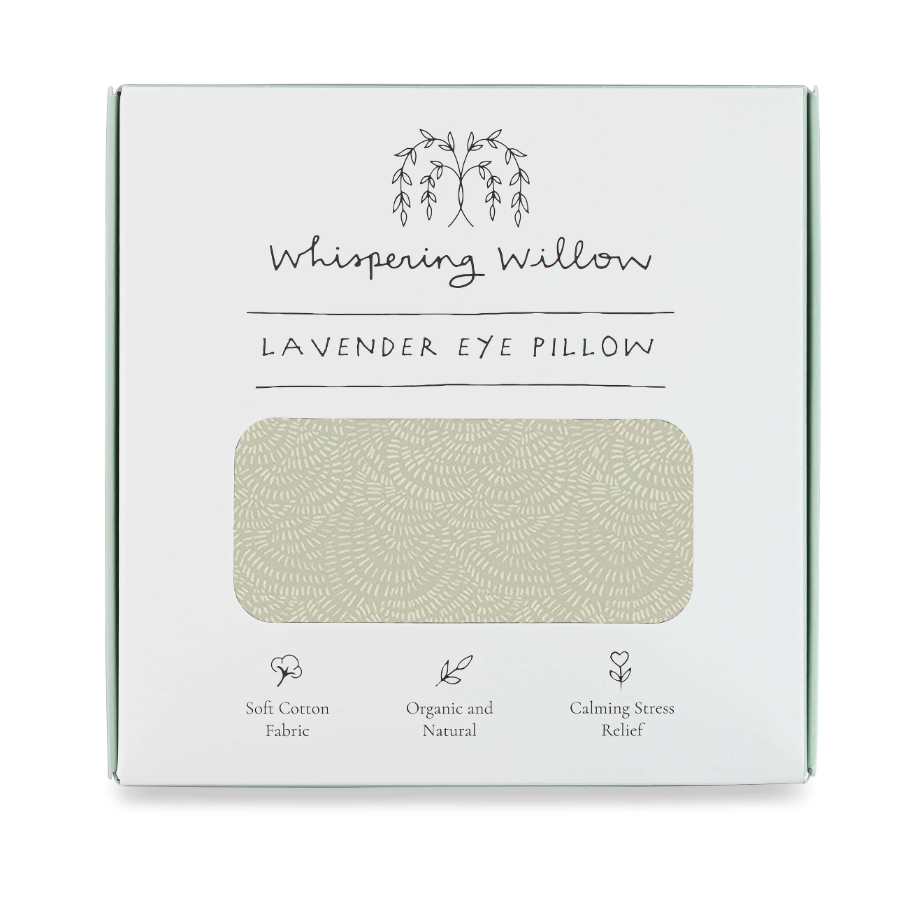 Weighted Eye Pillow - Lavender-Filled, Whispering Willow