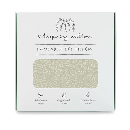 Weighted Eye Pillow - Lavender-Filled, Whispering Willow