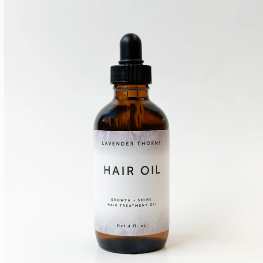 Hair Oil - Growth & Shine Hair Treatment, 4oz, Lavender Thorne