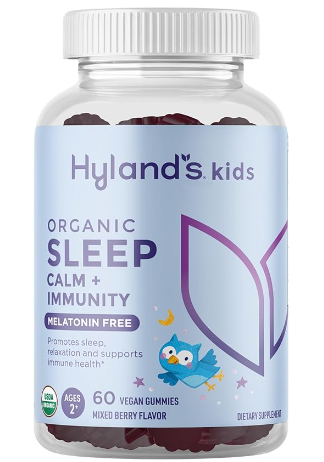 Hyland's Kids Organic Sleep, Calm & Immunity Gummies, Melatonin-Free, 60 Vegan Gummies