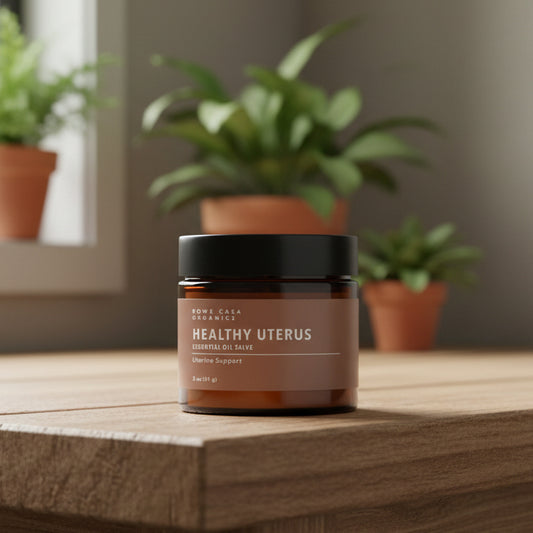 Healthy Uterus Salve, Relieve + Regulate, 2oz, Rowe Casa Organics