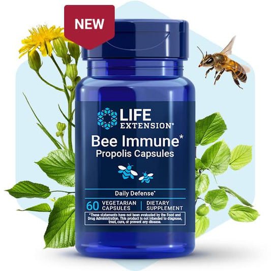 Bee Immune Propolis Capsules, 60 Capsules, Life Extension