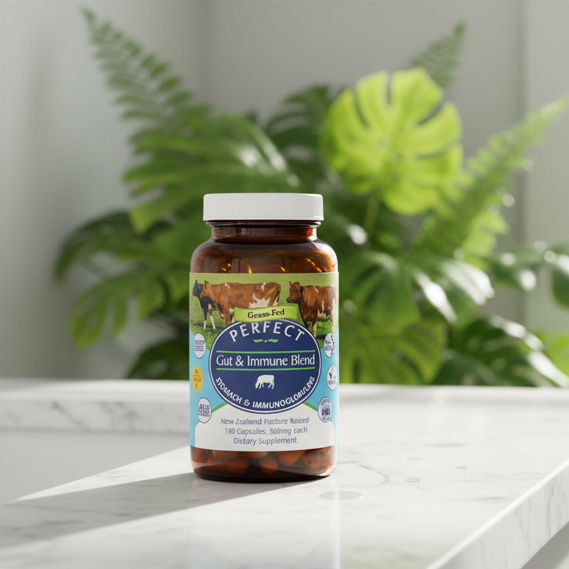 Perfect Gut & Immune Blend, Stomach & Immunoglobulins, 150 Capsules, Perfect Supplements