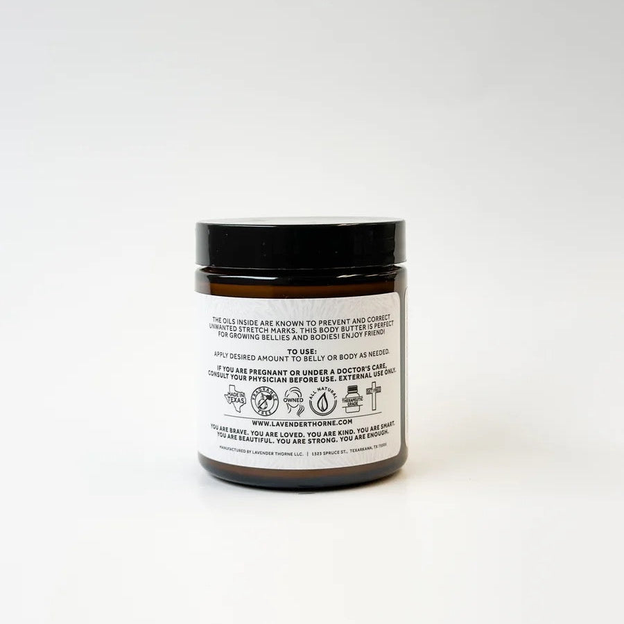 Affirmation - Stretch Mark & Belly Butter, 4 fl oz, Lavender Thorne