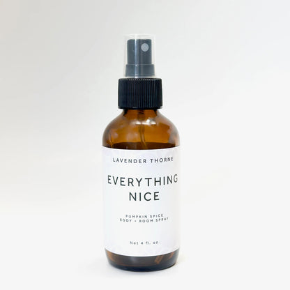 Everything Nice - Pumpkin Spice Body & Room Spray, 4oz, Lavender Thorne