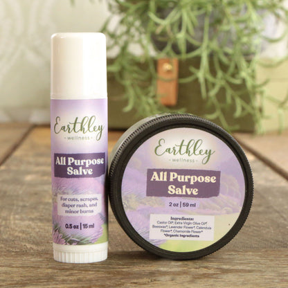 All Purpose Salve - Minor Burns, Cuts, and Rashes, Earthley