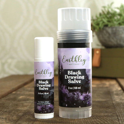 Black Drawing Salve - Bug Bites, Splinters & More, Earthley