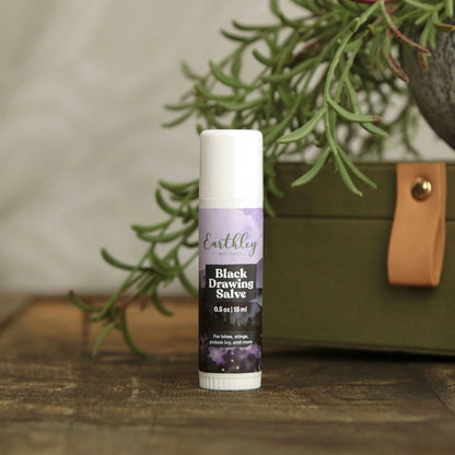 Black Drawing Salve - Bug Bites, Splinters & More, Earthley