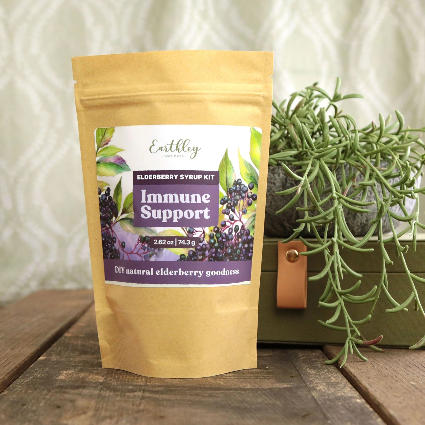 Elderberry Syrup DIY Kits- For Immune and Respiratory Support, Earthely