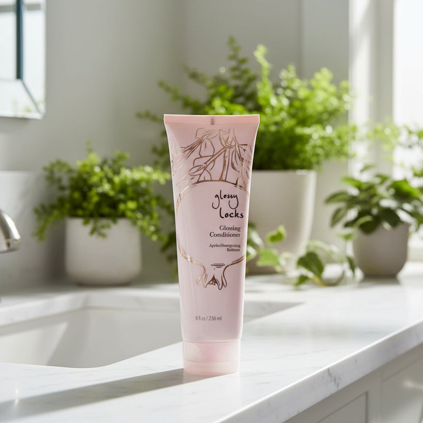 Conditioner, Glossy Locks Glossing, 8-16 fl oz, 100% Pure