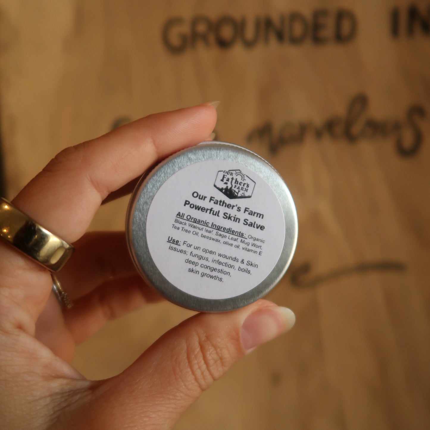 Powerful Skin Salve, 1-4oz, Our Father's Farm
