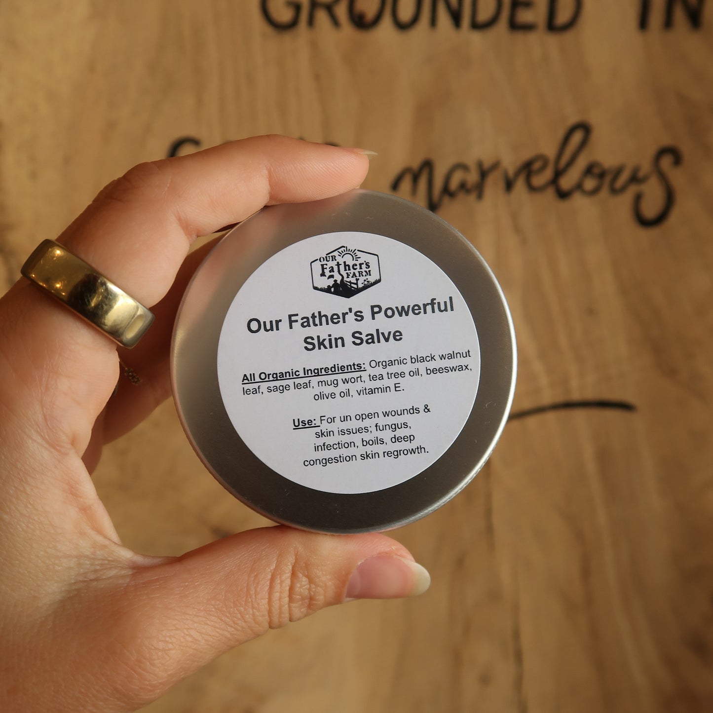 Powerful Skin Salve, 1-4oz, Our Father's Farm