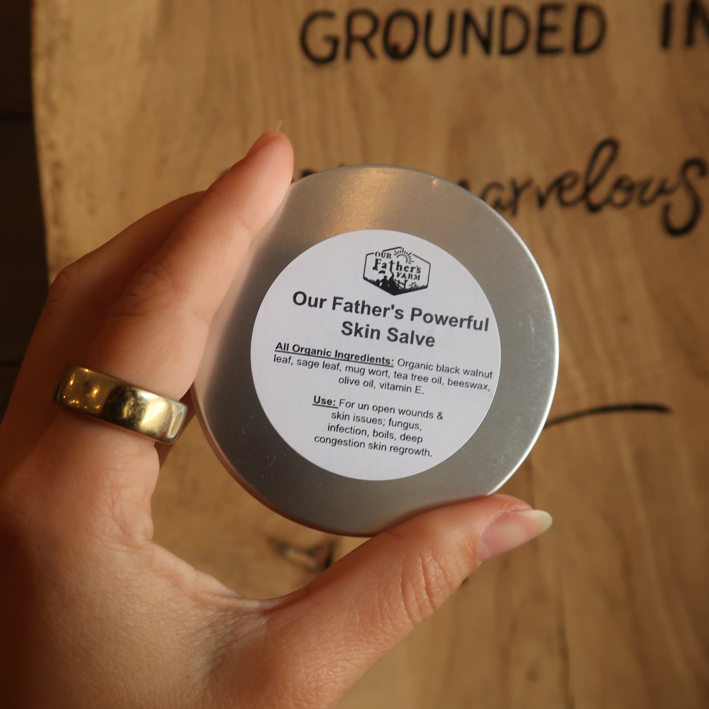 Powerful Skin Salve, 1-4oz, Our Father's Farm