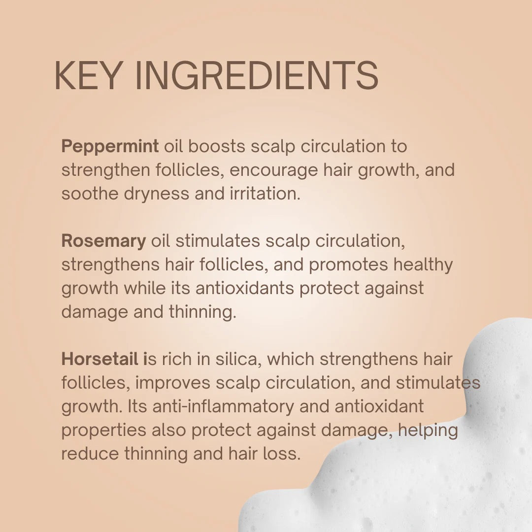 Hair Loss Shampoo – Growth & Strengthening, 8oz, Taylor Made Organics