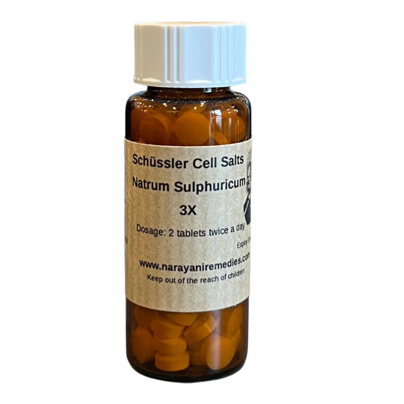 Natrum Sulphuricum #11- Triturated Cell Salts, 3X, Tablets, 14g Vial