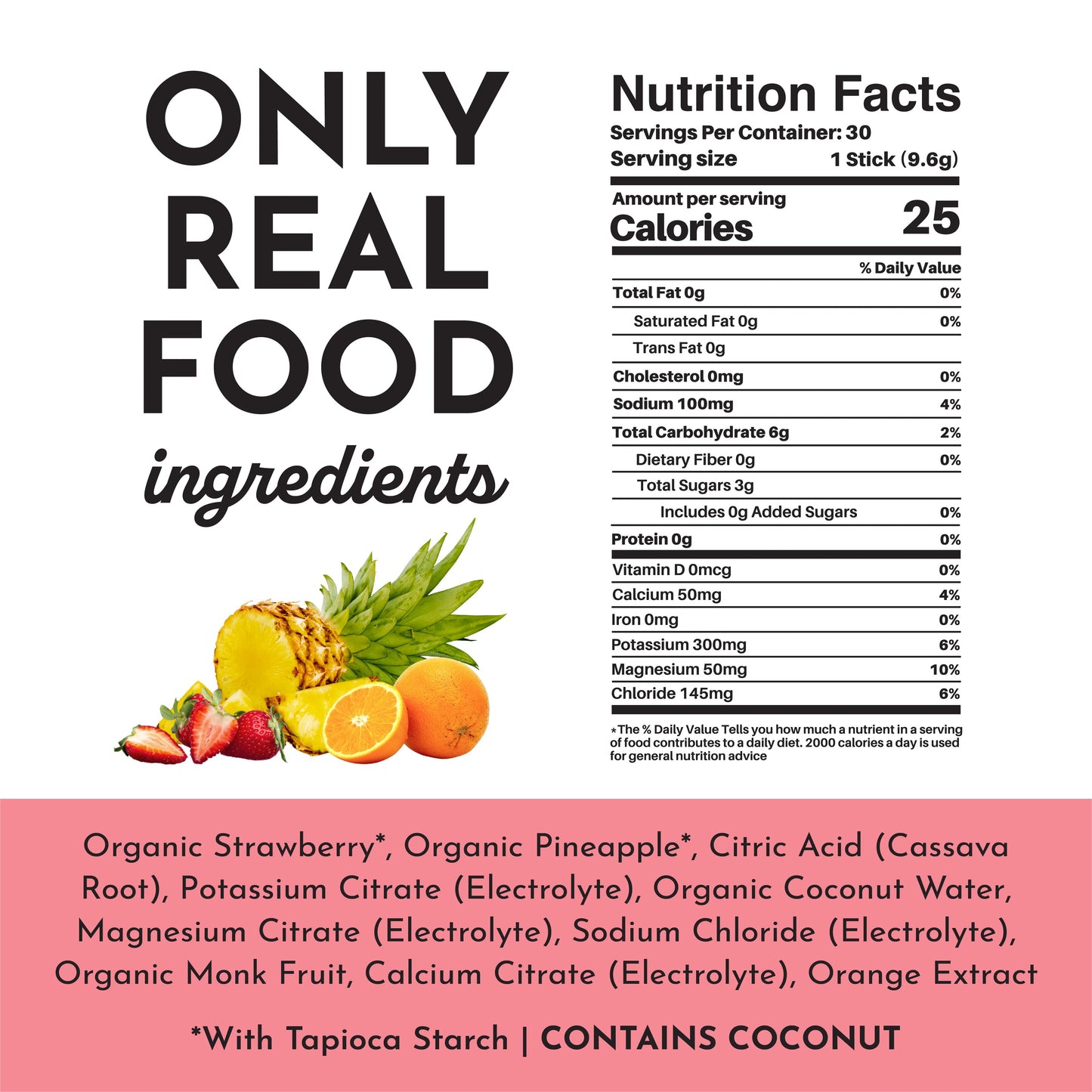 Electrolyte Box, 20 Single Serving Packs, Just Ingredients