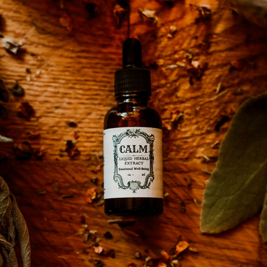 Calm Emotional Well-Being Liquid Herbal Extract, 1oz, Red Cottage Holistics