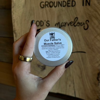 Muscle Salve, 1-4oz, Our Father's Farm