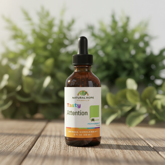 Tasty Attention, Peppermint Flavor, 2oz, Natural Hope Herbals