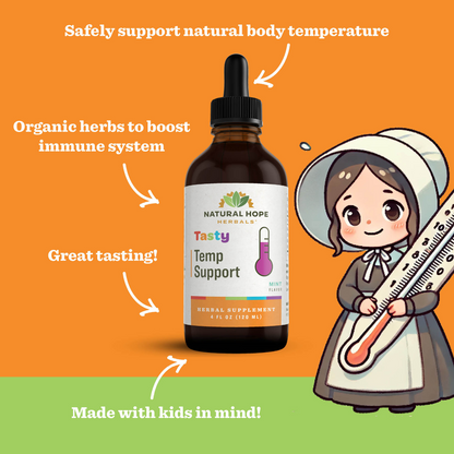 Tasty Temp Support, Mint Flavor, 2oz, Natural Hope Herbals