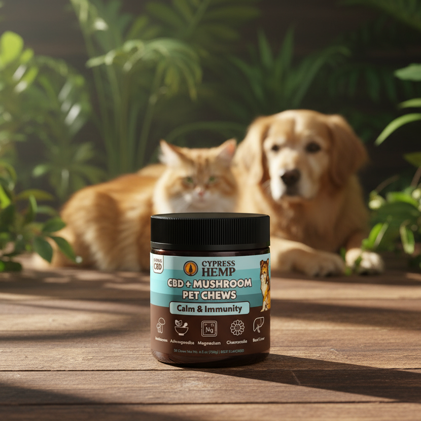 CBD + Mushroom Pet Chews (Wellness Blend)