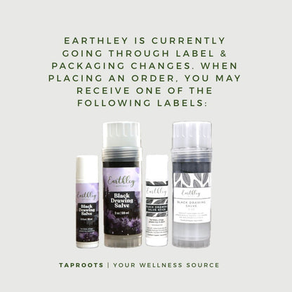 Black Drawing Salve - Bug Bites, Splinters & More, Earthley