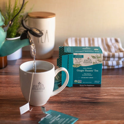 Organic Ginger Nausea Tea, Earth Mama