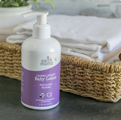 Calming Lavender Baby Lotion, 8oz, Earth Mama