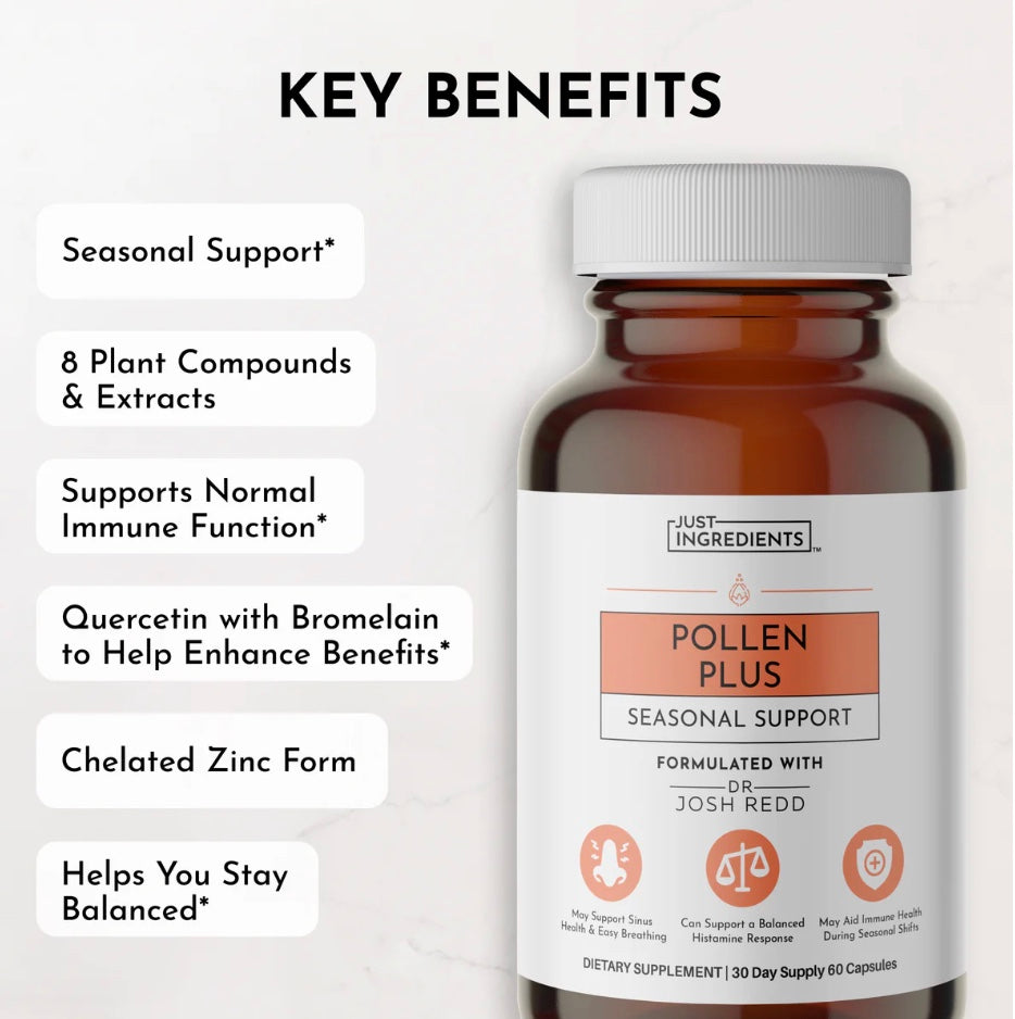 Pollen Plus, 60 Capsules, Just Ingredients