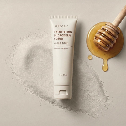 Exfoliating Microderm Scrub - Soothe & Brighten, 2oz, Rowe Casa Organics