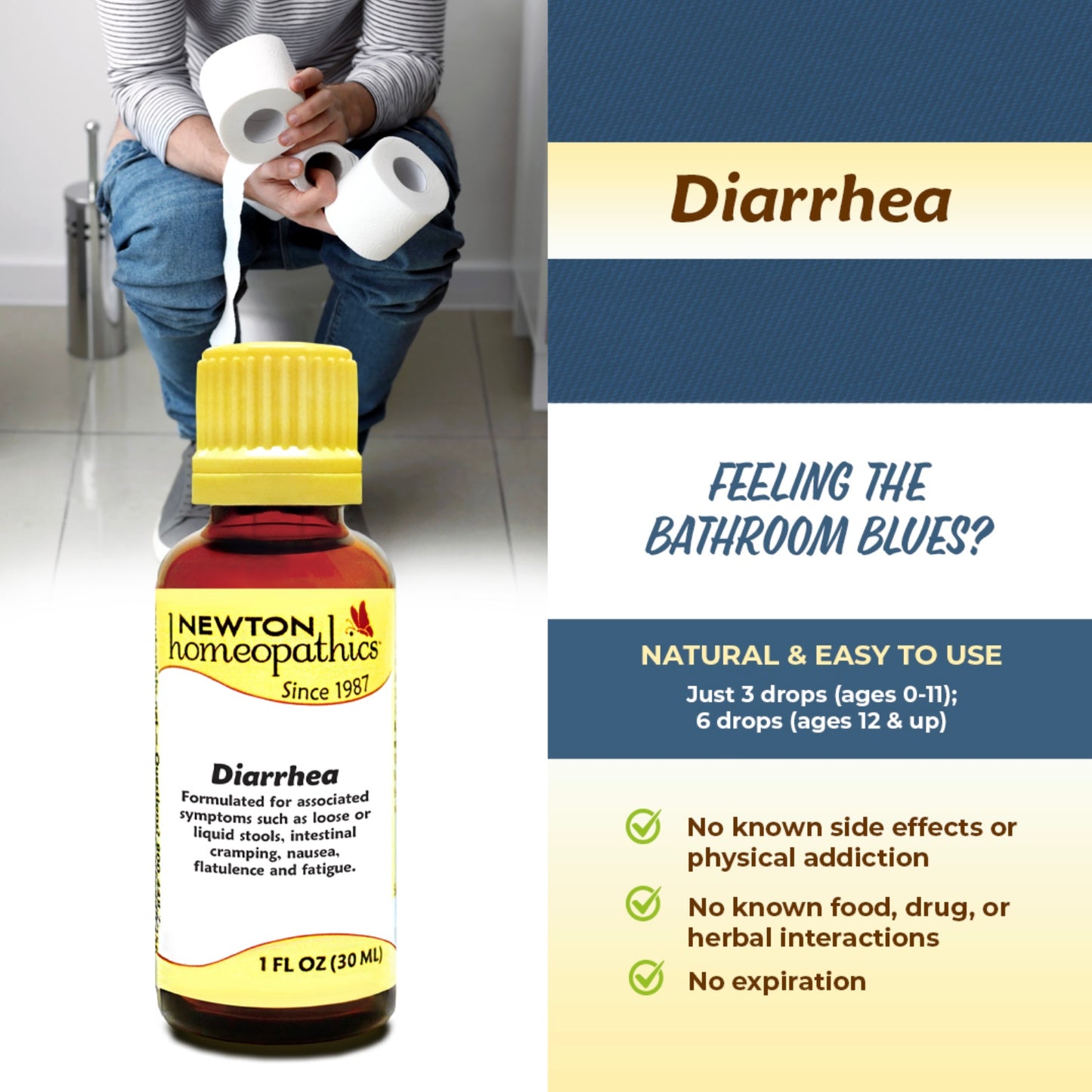 Diarrhea, Liquid 1oz, Newton Homeopathics