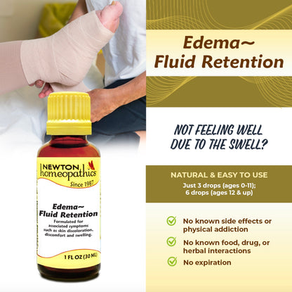 Edema - Fluid Retention, Liquid 1oz, Newton Homeopathics