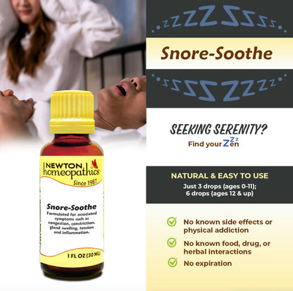 Snore Soothe, Liquid 1oz, Newton Homeopathics