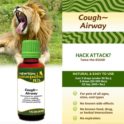 Pets Cough & Airway, Liquid 1oz, Newton Homeopathics