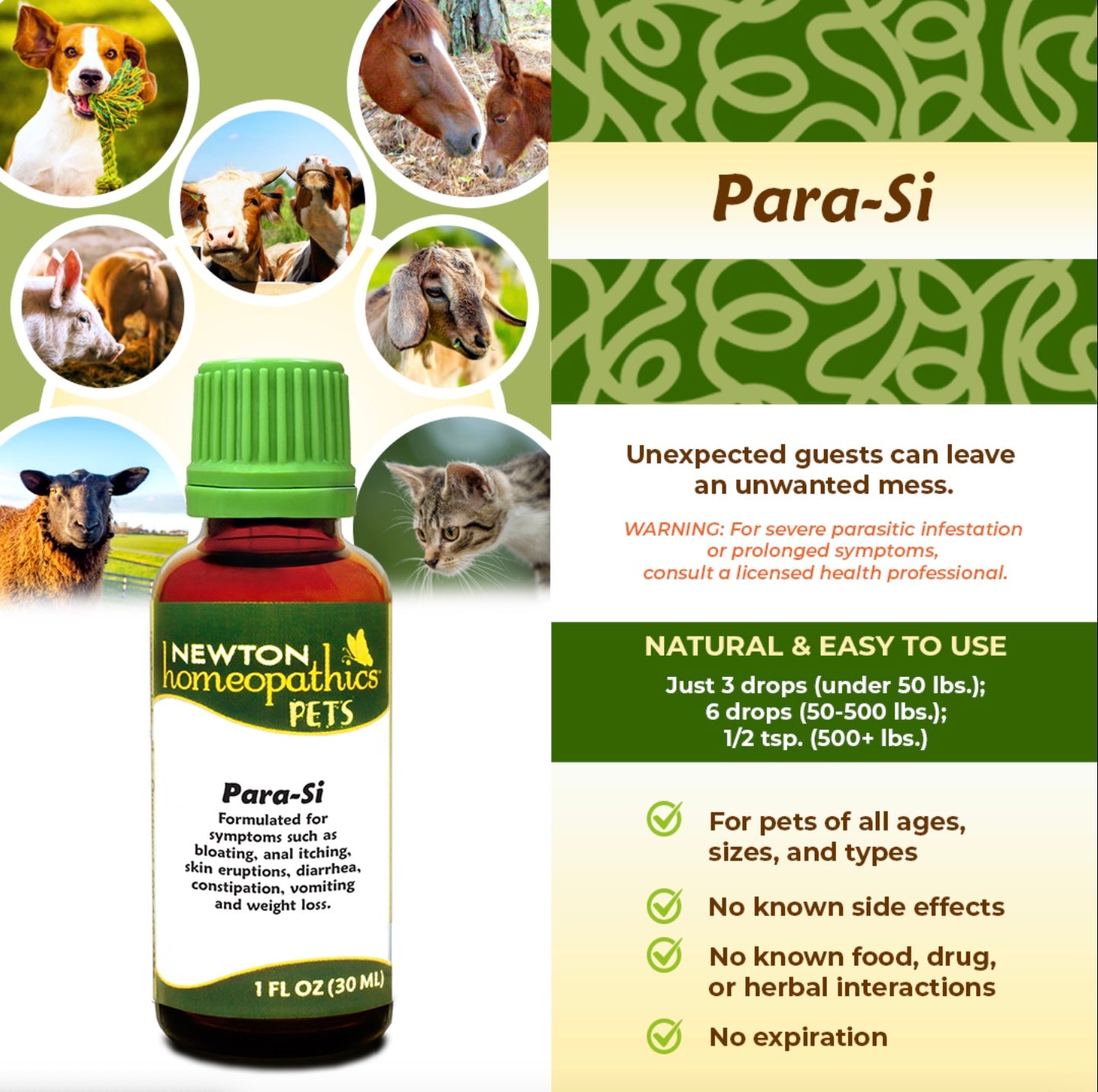 Pets Para-Si, Liquid 1oz, Newton Homeopathics