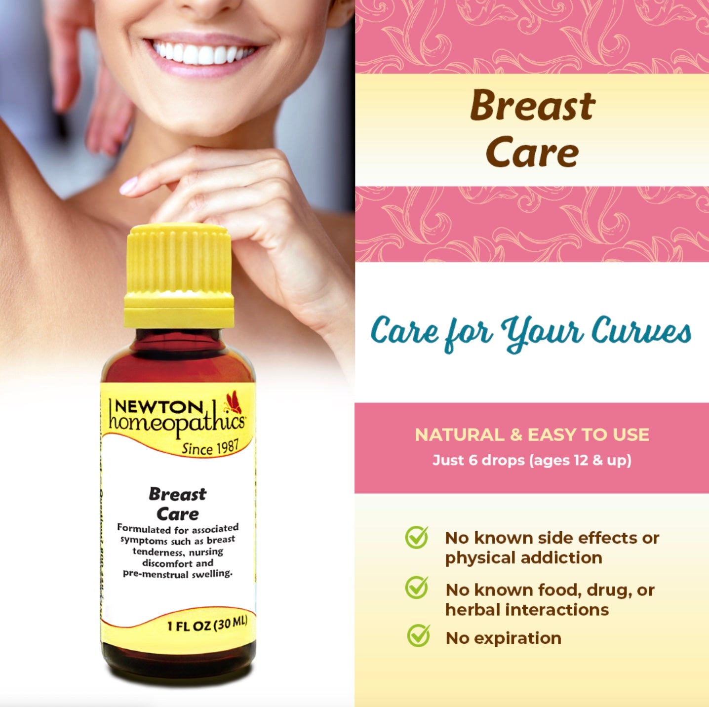 Breast Care, 1oz, Newton Homeopathics