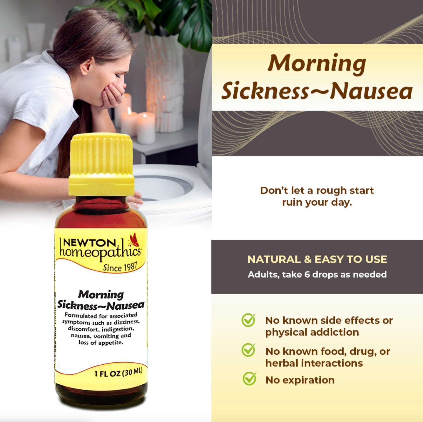 Morning Sickness - Nausea, 1oz, Newton Homeopathics